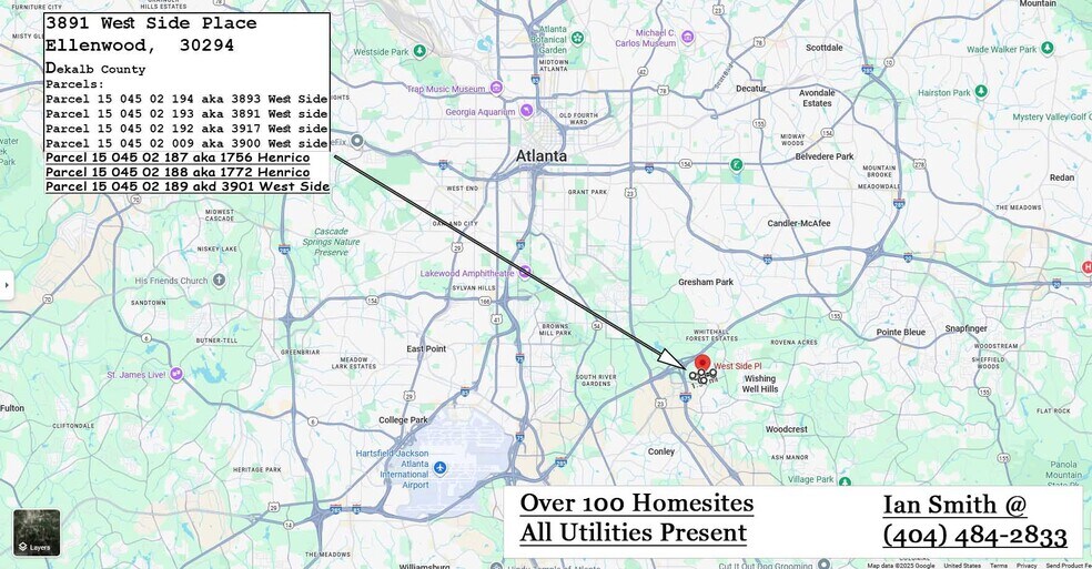 More Photos Of 3891 W Side Pl, Ellenwood Land For Sale