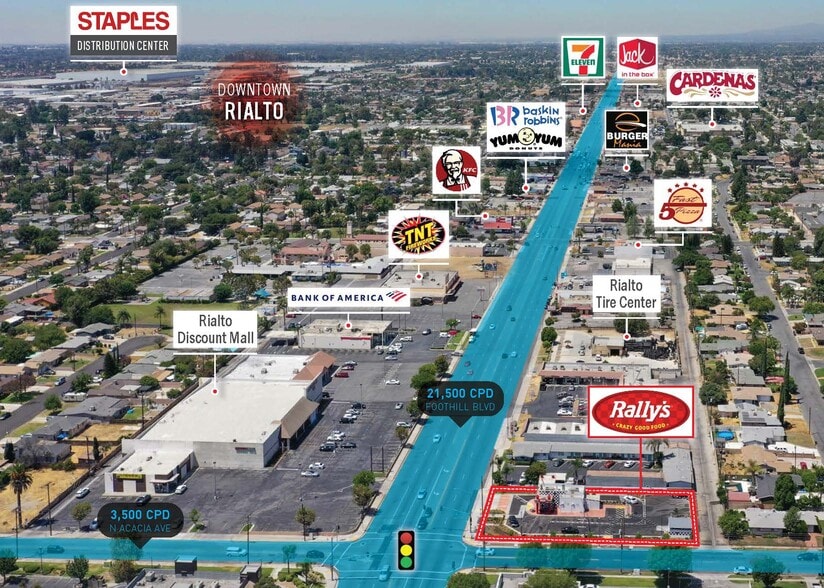 More Photos Of 466 E Foothill Blvd, Rialto Fast Food For Lease
