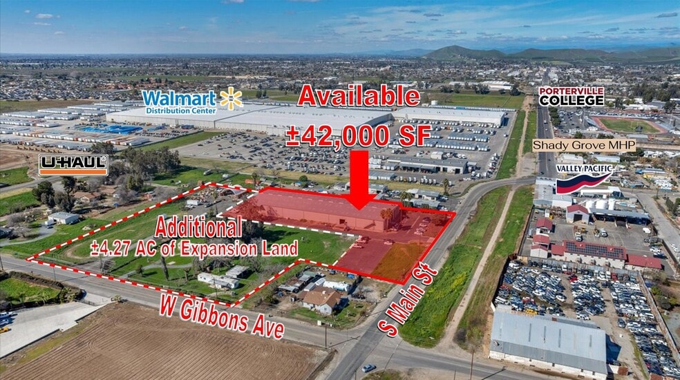 Primary Photo Of 1343 S Main St, Porterville Warehouse For Sale