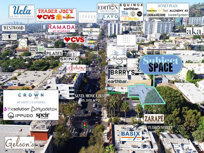 More Photos Of 8351-8365 Santa Monica Blvd, West Hollywood Restaurant For Lease