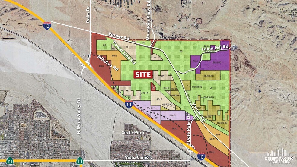 More Photos Of Varner & I-10 rd, Cathedral City Land For Sale