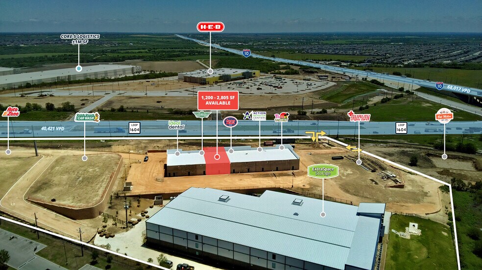 More Photos Of 1604 E at IH-10 E, Converse Storefront For Lease
