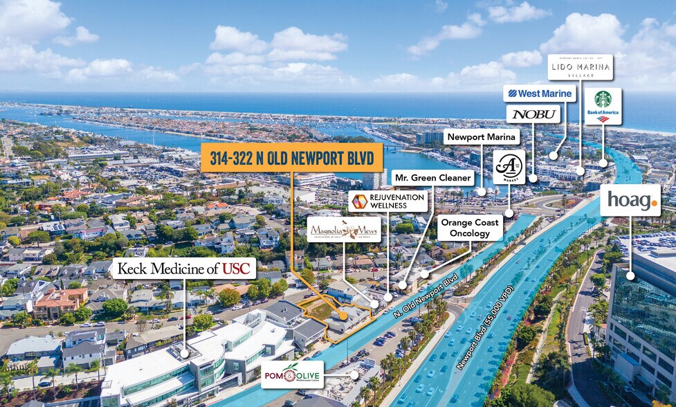 More Photos Of 314-322 N Old Newport Blvd, Newport Beach Storefront Retail Office For Sale
