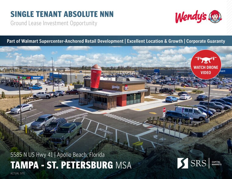 Primary Photo Of 5585 N US Highway 41, Apollo Beach Fast Food For Sale