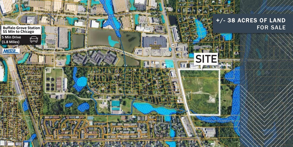 More Photos Of N Milwaukee Ave & Deerfield Parkway, Riverwoods Land For Sale