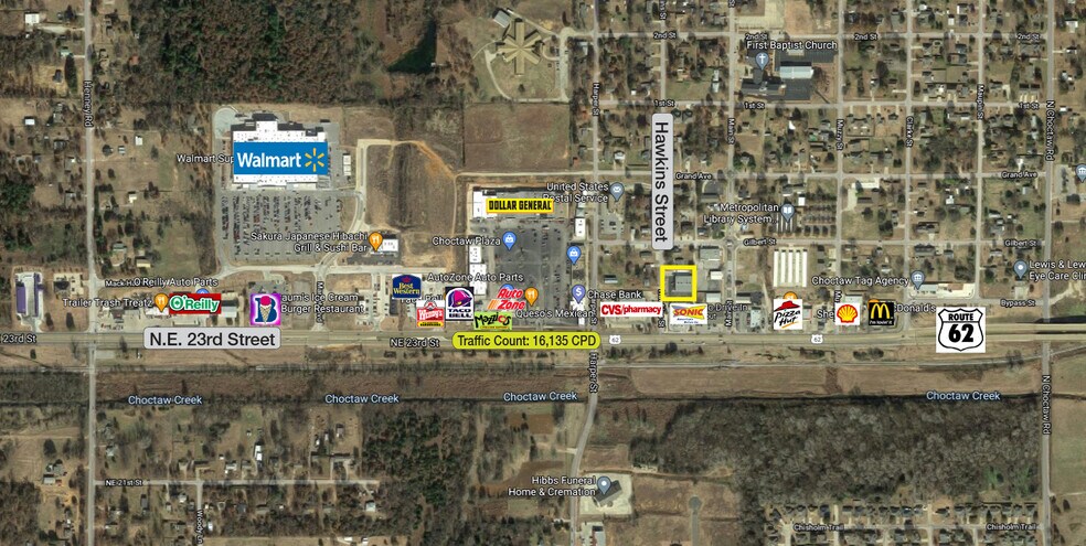 More Photos Of 2426 N Hawkins, Choctaw Freestanding For Lease