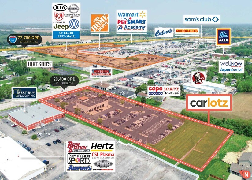 More Photos Of 1807 W Hwy 50, Fairview Heights Auto Dealership For Sale