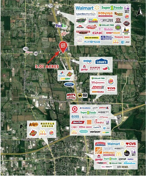 More Photos Of 3331 NW Evangeline Thruway, Lafayette Land For Sale