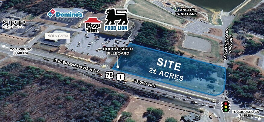 More Photos Of 2601 Jefferson Davis Hwy, Warrenville Land For Sale