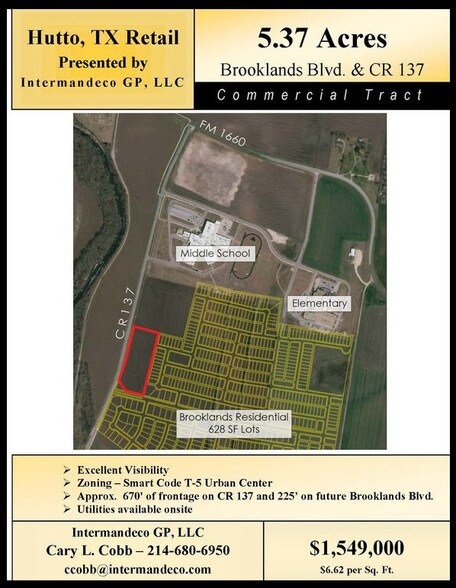 More Photos Of CR137 & Future Brooklands Blvd, Hutto Land For Sale