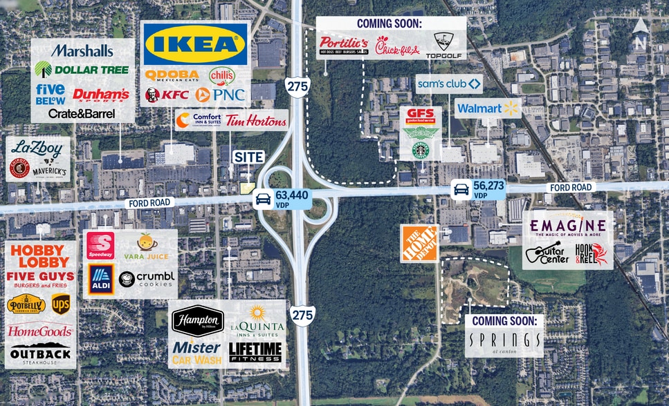 More Photos Of 41190 Ford Rd, Canton Restaurant For Lease