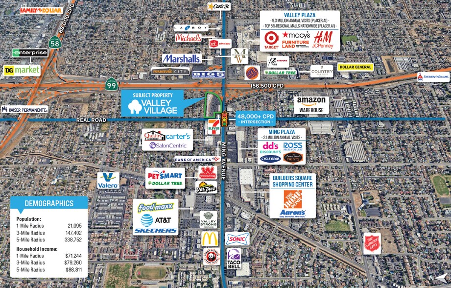 More Photos Of 3412-3690 Ming Ave, Bakersfield General Retail For Sale