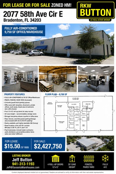 More Photos Of 2077 E 58th Avenue Cir, Bradenton Warehouse For Sale