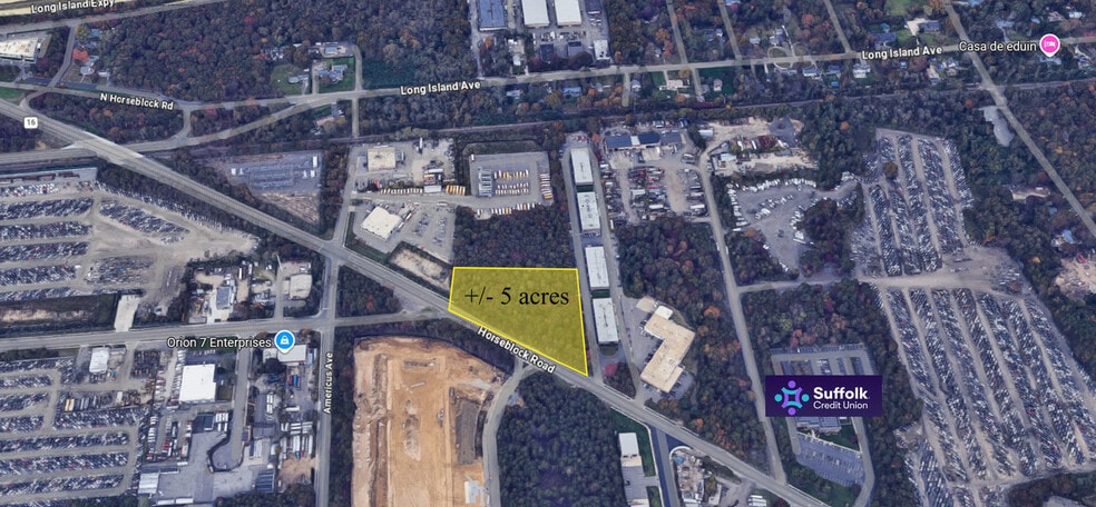 Primary Photo Of 3601-3605 Horseblock Rd, Medford Land For Lease