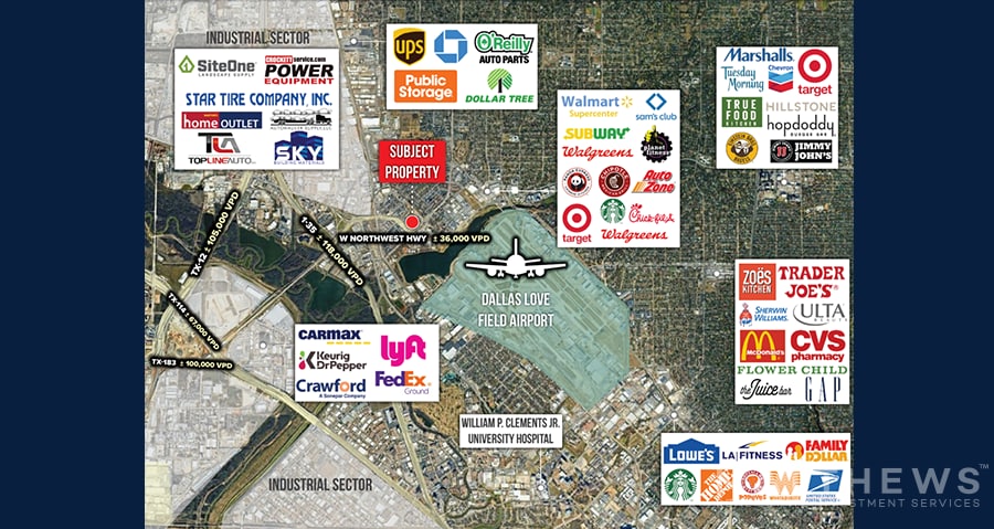 More Photos Of 2829 W Northwest Hwy, Dallas Land For Lease
