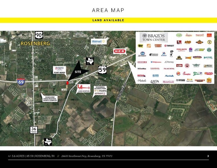 More Photos Of 26633 Southwest Fwy, Rosenberg Land For Sale