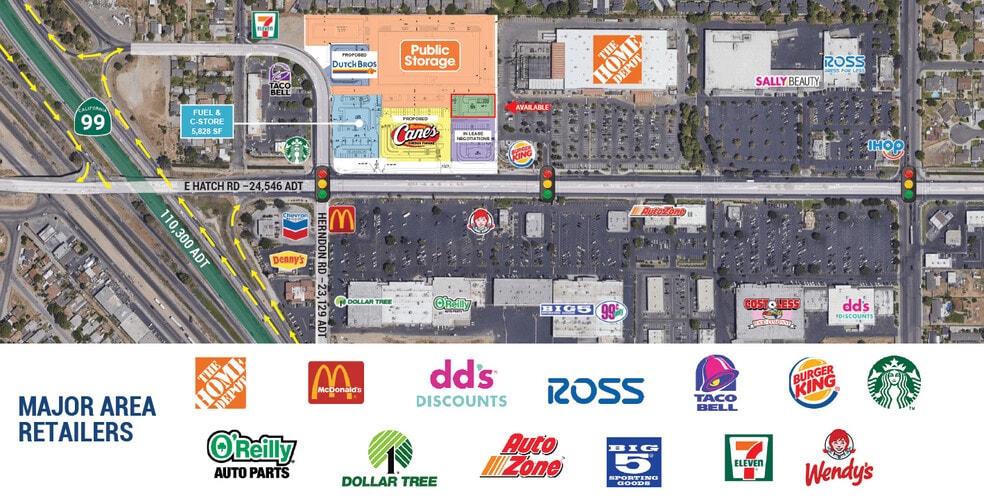 More Photos Of 1351 E Hatch Rd, Modesto General Retail For Sale