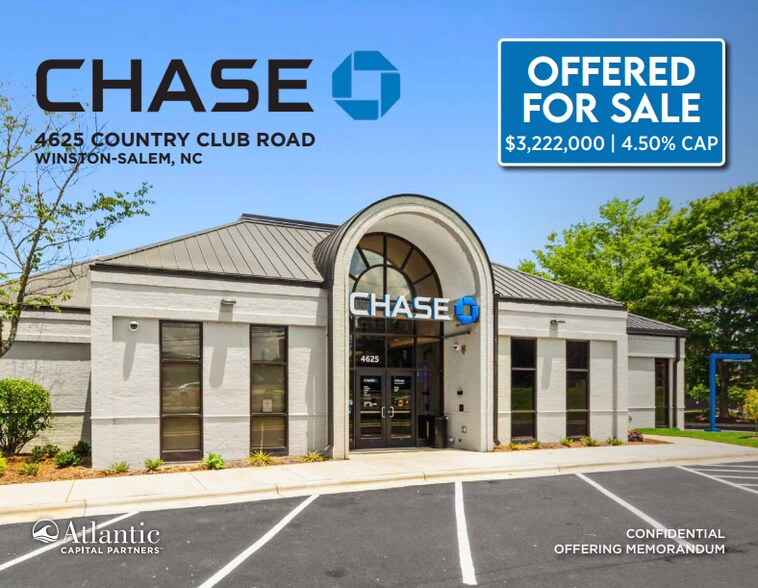Primary Photo Of 4625 Country Club Rd, Winston-Salem Bank For Sale