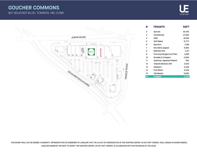 More Photos Of 801-819 Goucher Blvd, Towson Unknown For Lease