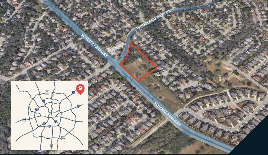 Primary Photo Of Nec Schertz Pky @ Woodland Oaks Dr, Schertz Land For Sale