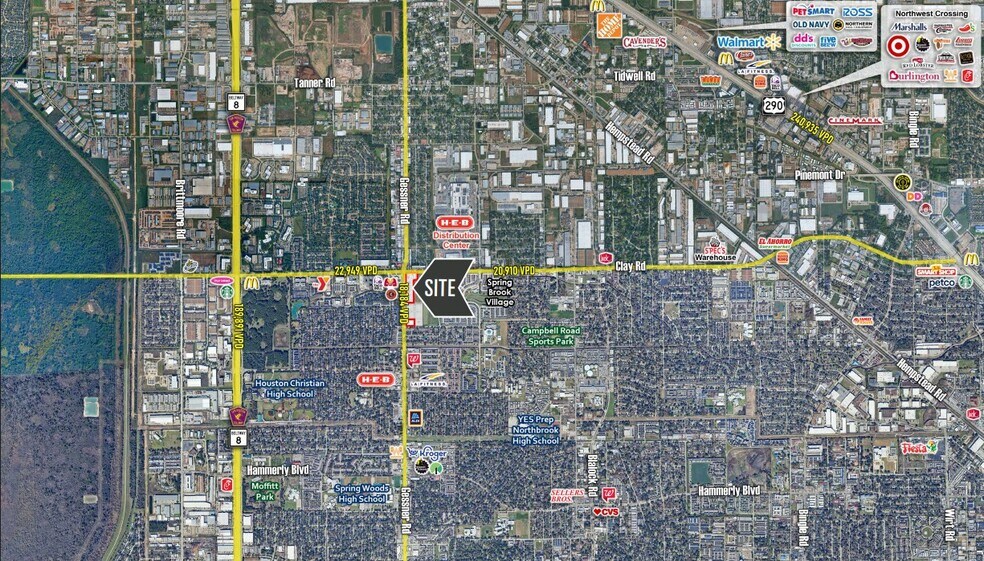 More Photos Of Sec of Gessner Rd & Clay Rd, Houston Land For Lease