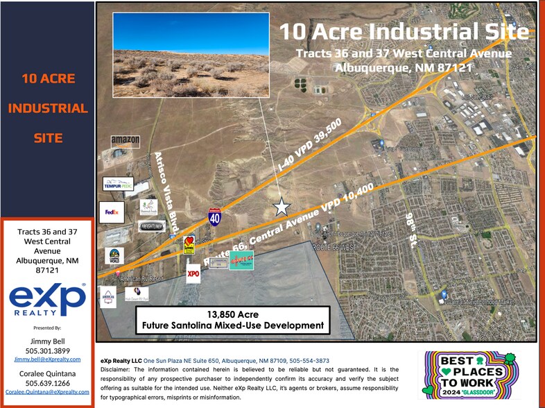 Primary Photo Of 12100 NW Central Ave, Albuquerque Land For Sale