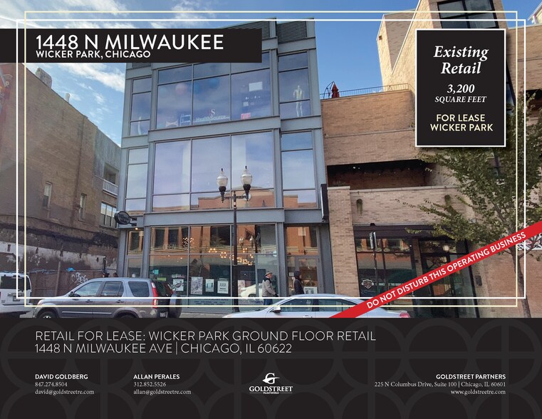 More Photos Of 1448-1450 N Milwaukee Ave, Chicago Storefront Retail Office For Lease