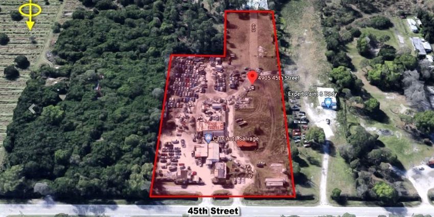 More Photos Of 4845-4905 45th St, Vero Beach, Vero Beach Auto Salvage Facility For Sale