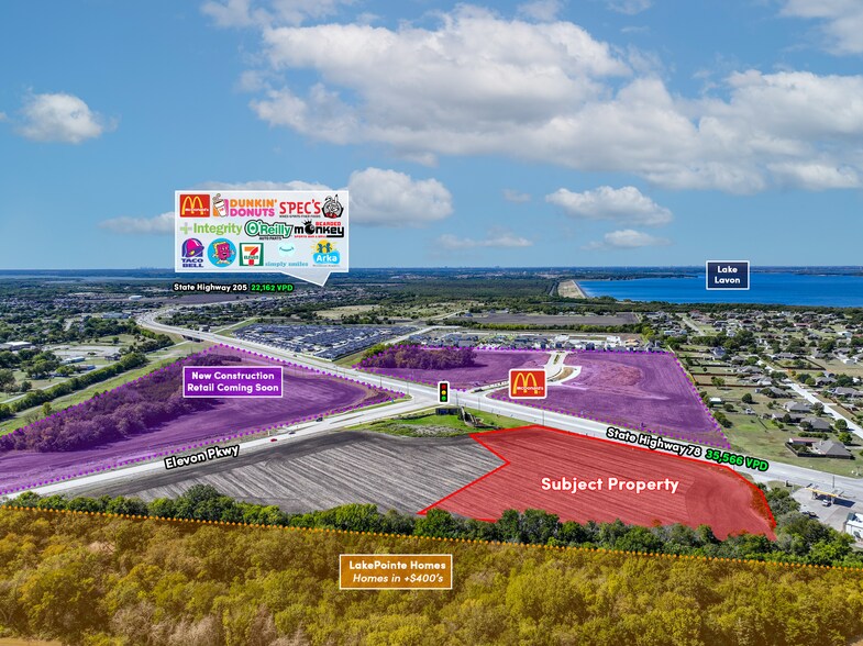 More Photos Of NEC Elevon Parkway & SH-78, Lavon Land For Sale