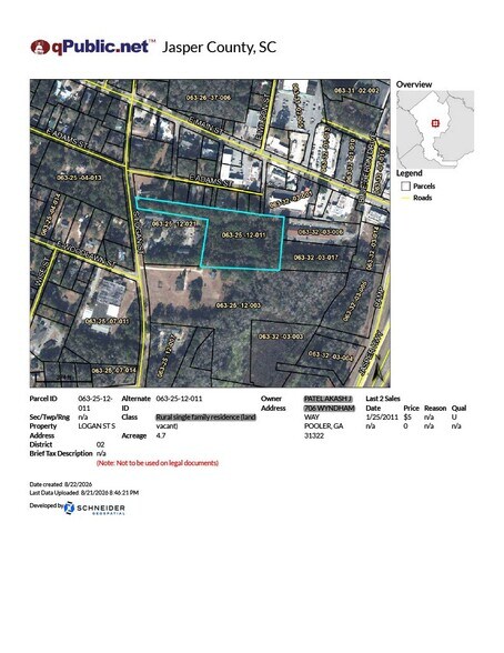More Photos Of Multi-Phased 4.87 AC I-95 Corridor Centric - IOS - Intermodal - Multifamily - Medical, Ridgeland Land For Sale