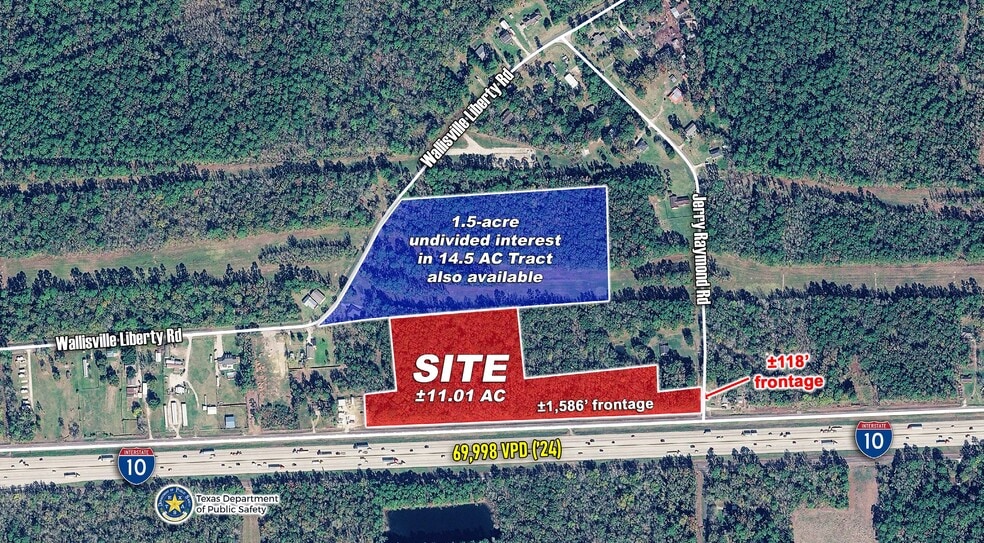 Primary Photo Of I-10 & Jerry Raymond Rd, Wallisville Land For Sale