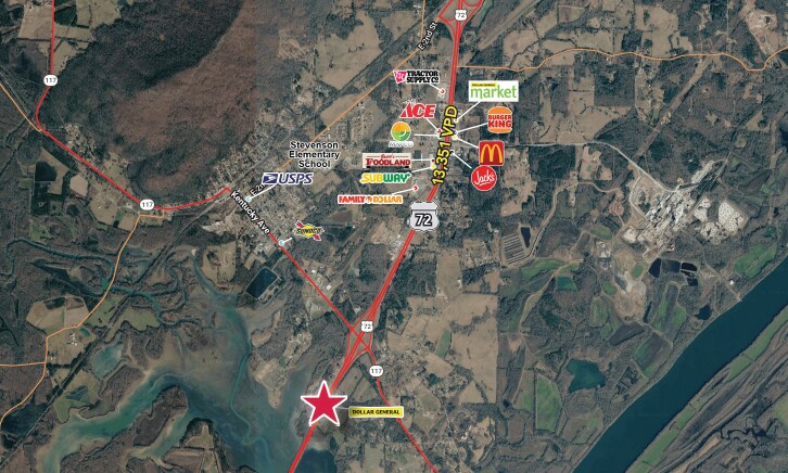 More Photos Of 41125 Us Highway 72, Stevenson Storefront For Lease