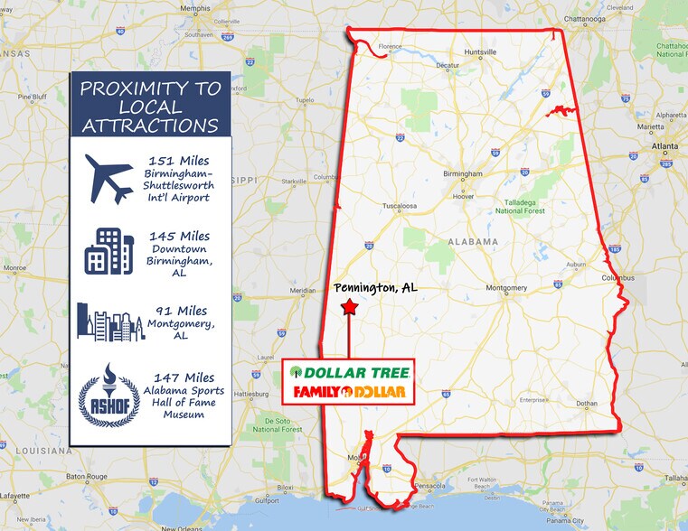 5956 Main St, Pennington, AL 36916 Retail For Lease