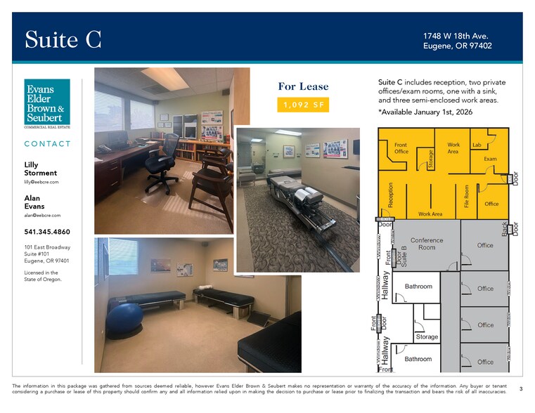 More Photos Of 1748 W 18th Ave, Eugene Medical For Lease