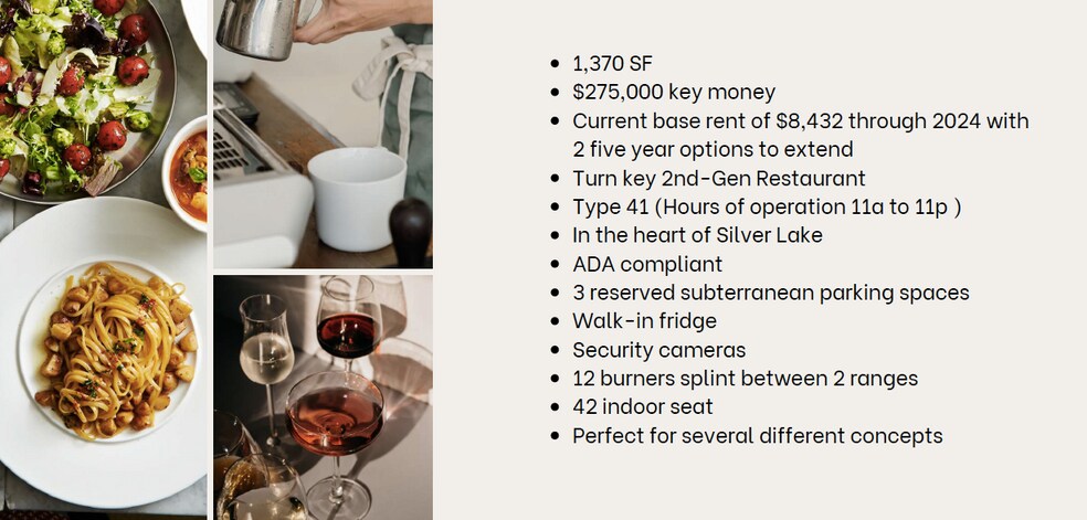 More Photos Of 2827 W Sunset Blvd, Los Angeles Restaurant For Lease