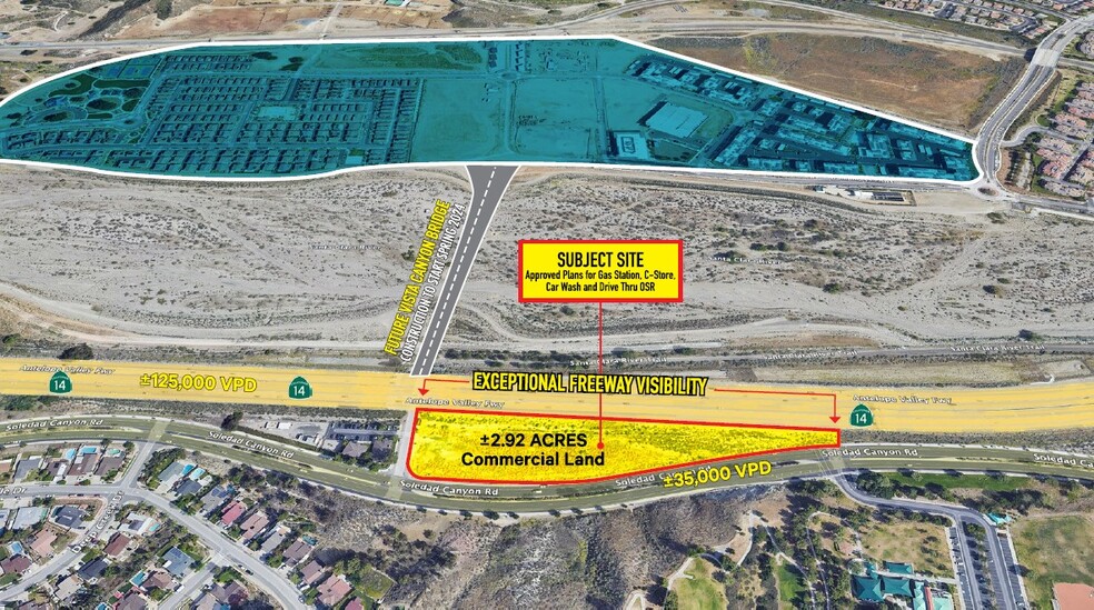 Primary Photo Of Soledad Canyon Rd @ Lost Canyon Road, Canyon Country Unknown For Lease