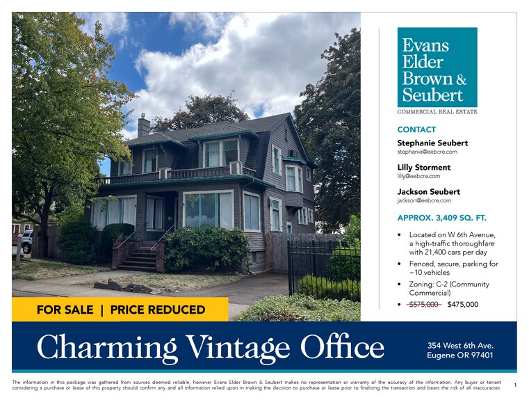 More Photos Of 354 W 6th Ave, Eugene Storefront Retail Office For Sale