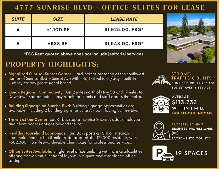 More Photos Of 4777 Sunrise Blvd, Fair Oaks Office For Lease