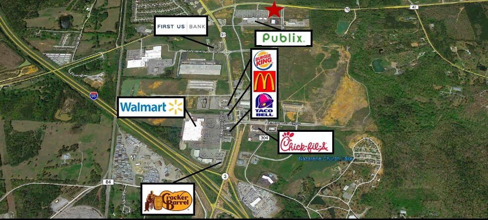 More Photos Of Hwy 70, Calera Land For Sale