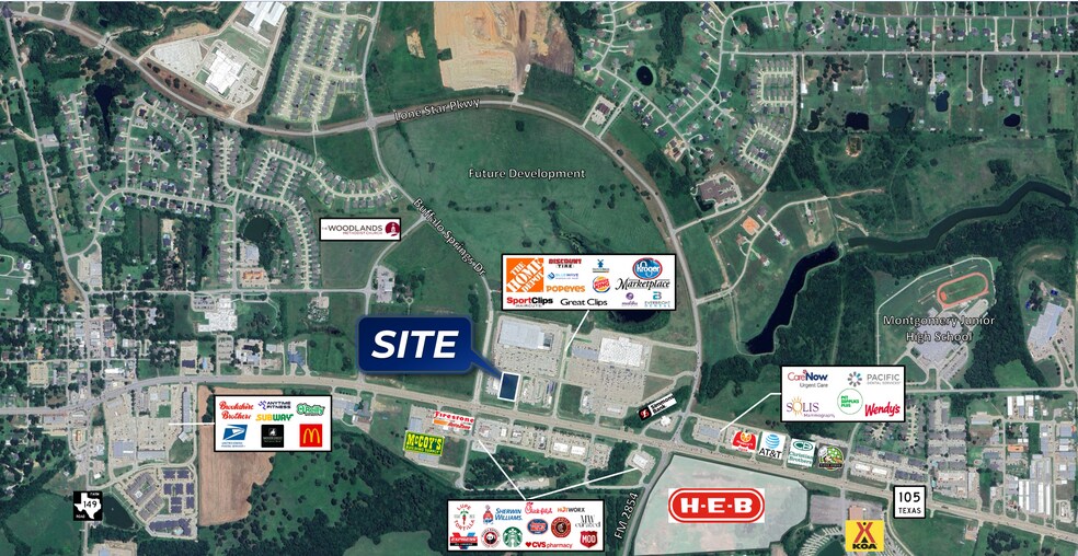 More Photos Of Buffalo Springs dr @ Hwy 105, Montgomery Land For Lease