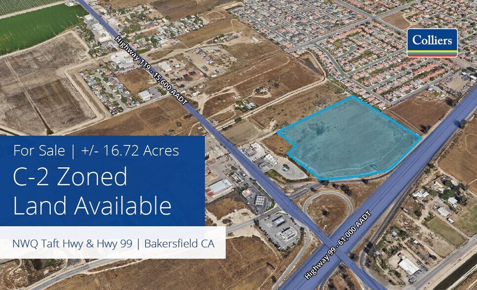 Highway 99 & Taft Highway 199 Hwy, Bakersfield, CA 93307 Land For