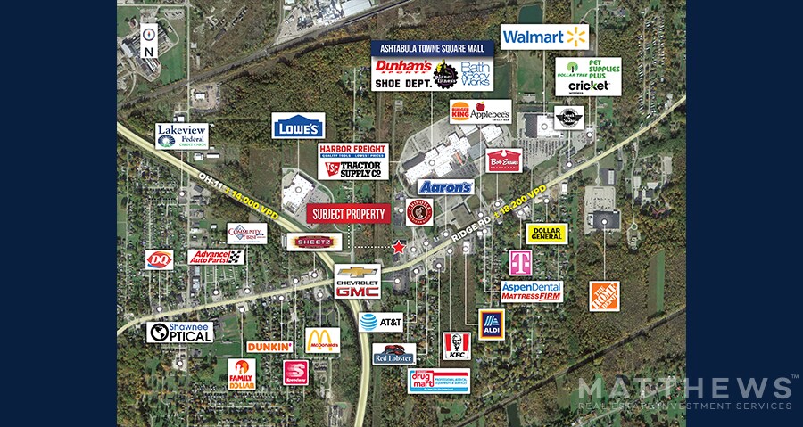 More Photos Of 2825-2893 N Ridge Rd, Ashtabula General Retail For Sale