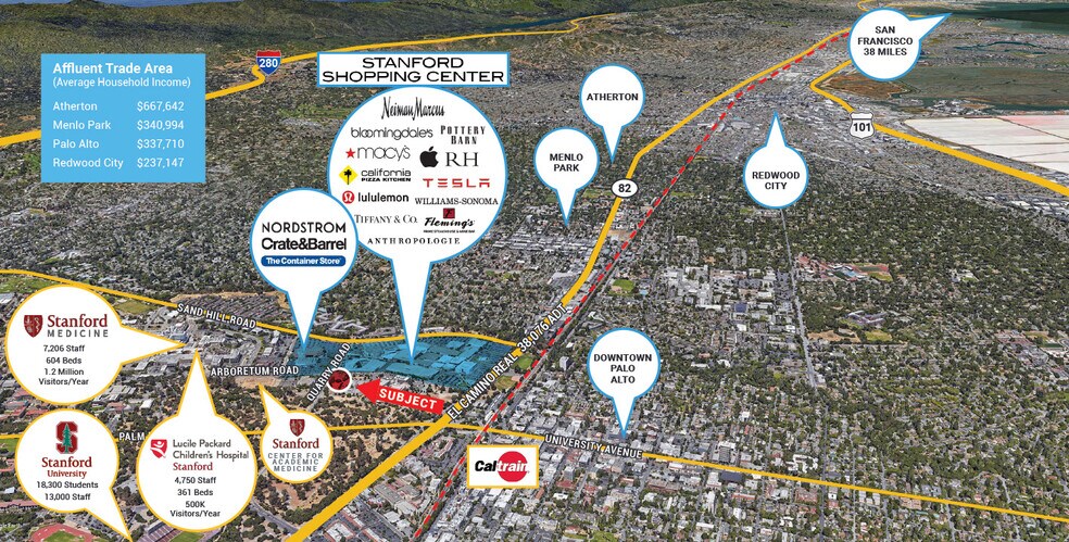 More Photos Of 395 Quarry Rd, Palo Alto General Retail For Sale