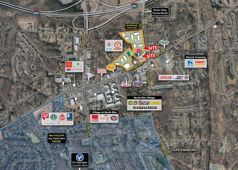 More Photos Of 100 Pisgah Church Rd, Greensboro General Retail For Lease