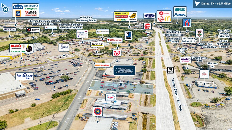 More Photos Of 1824 Texoma Pky, Sherman Fast Food For Sale