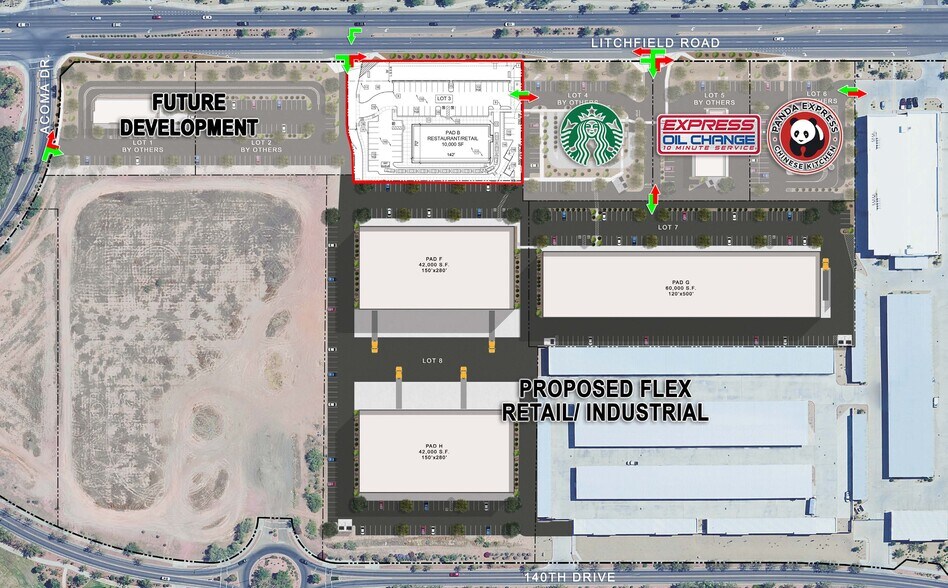 More Photos Of NWC Litchfield Rd & Waddell Rd, Surprise General Retail For Lease