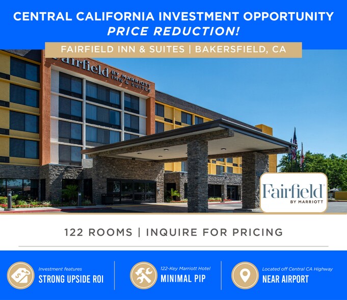 Primary Photo Of 3540 Rosedale Hwy, Bakersfield Hotel For Sale
