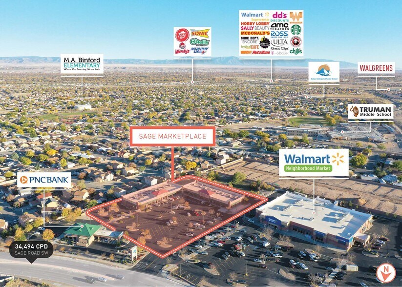 More Photos Of 9550 Sage Rd SW, Albuquerque Freestanding For Lease