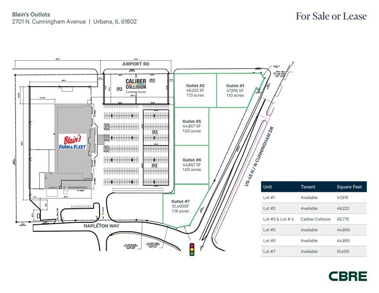 More Photos Of NWC Cunningham Ave, Urbana Land For Lease