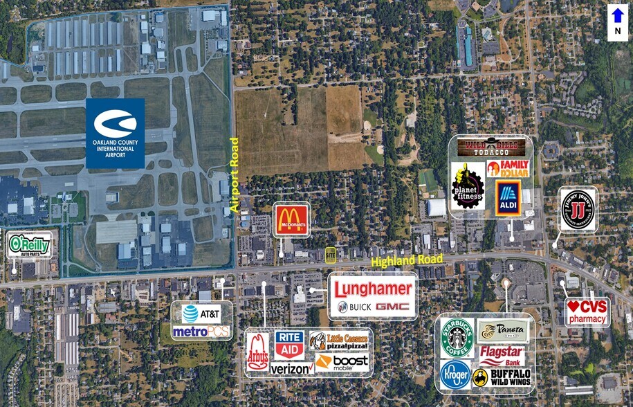 More Photos Of 5720 Highland Rd, Waterford Storefront Retail Office For Lease